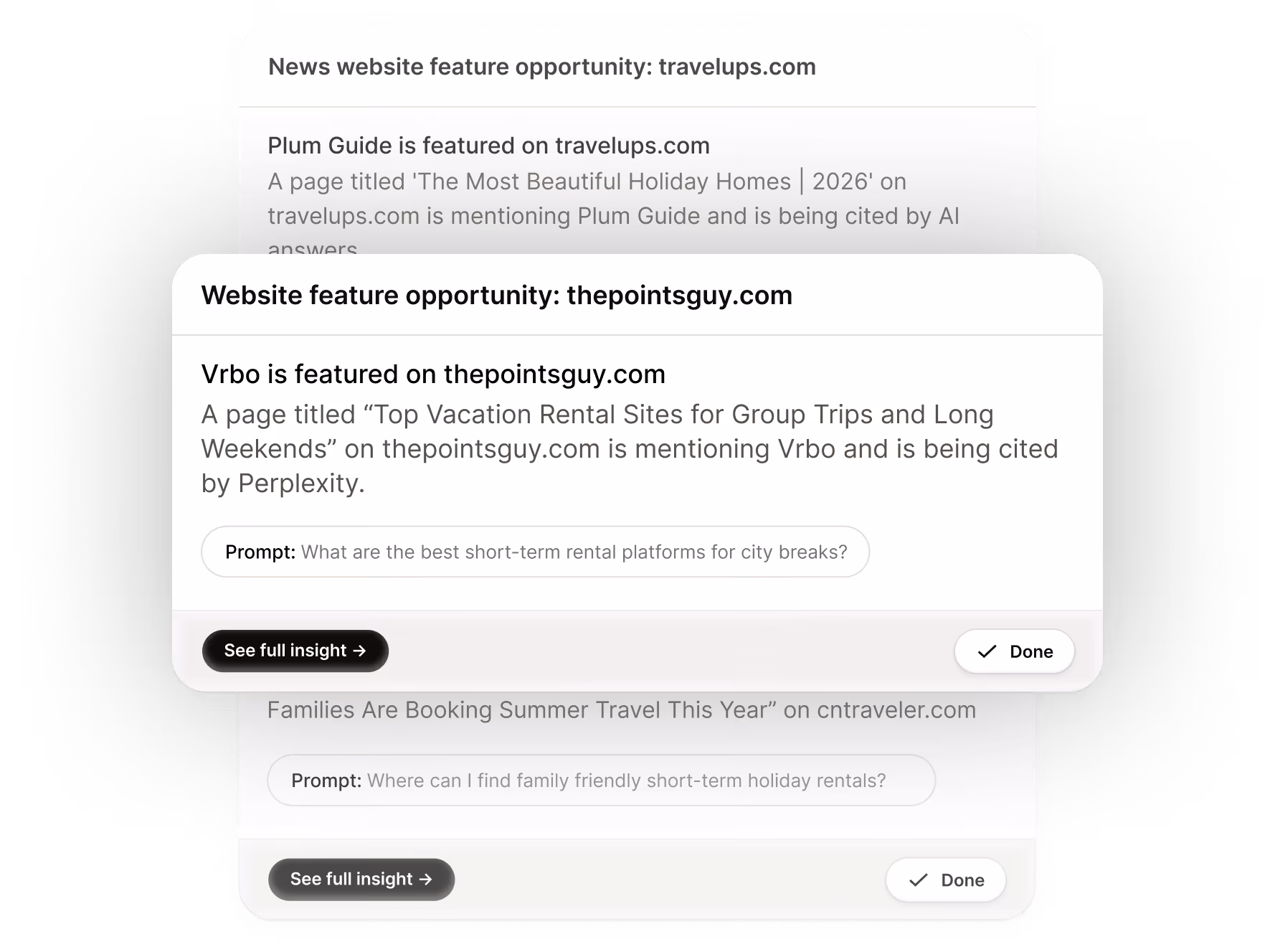 Lima personalized website feature opportunities